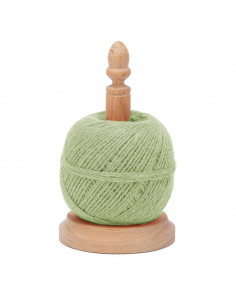 Ficelle Jute Vert Pomme sur Dévidoir Hêtre 2