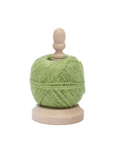 Ficelle Jute Vert Pomme sur Dévidoir Hêtre