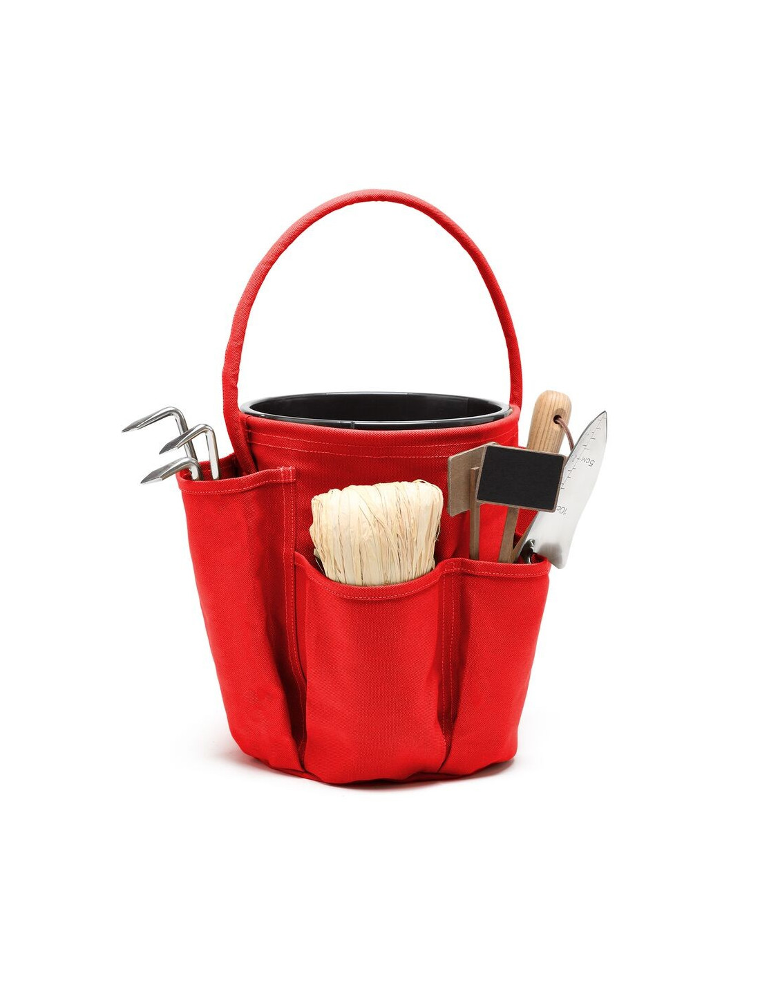 Brynnl Sac à outils de jardin sac de rangement pour outils de jardinage intérieur et extérieur sac fourre-tout résistant avec 9 poches pour kit doutils organiseur 