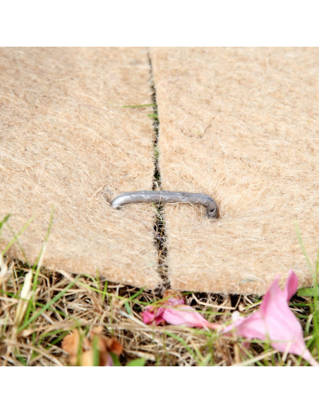 Lot de 2 Disques de Paillage en Feutre de Jute Lot de 2 Disques de Paillage en Feutre de Jute