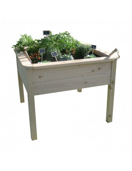 Petites étiquettes dans carré de potager sur jarditop.fr Petites étiquettes dans carré de potager sur jarditop.fr