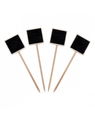 Lot de 5 Etiquettes Carrées à Planter 27.5cm / 7 x 7cm