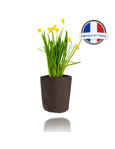 Pot de fleur en tissu H14 cm