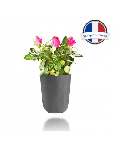 Pot de fleur en tissu H14 cm