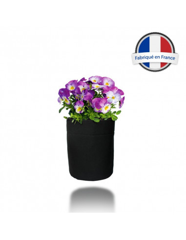Pot de fleur en tissu H14 cm