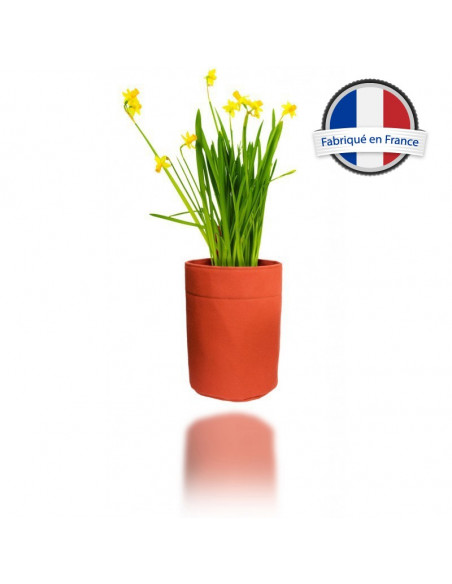 Pot de fleur en tissu H14 cm