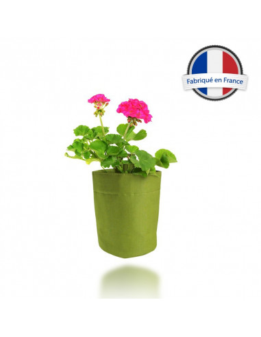 Pot de fleur en tissu H14 cm