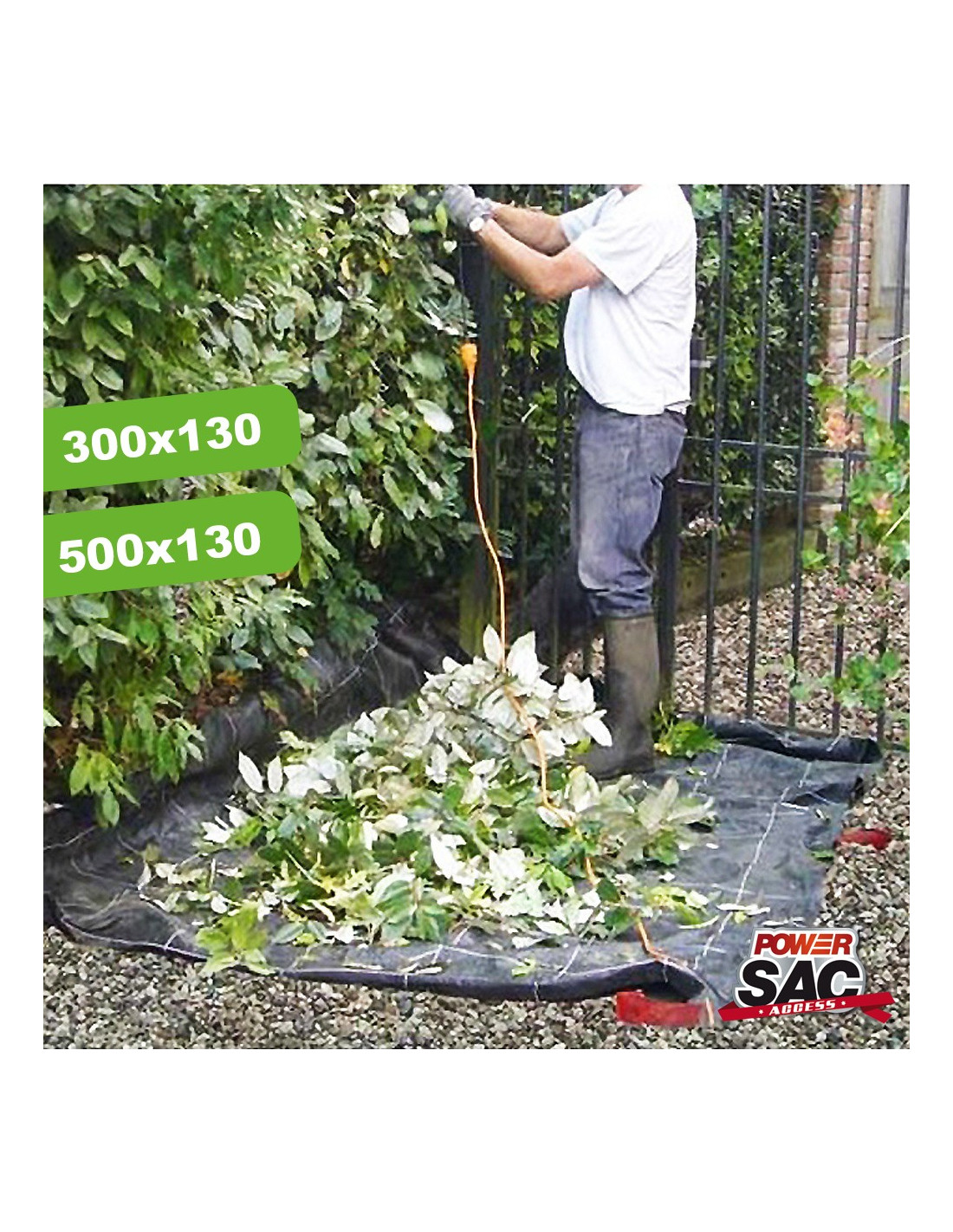 300L Big Bag Jardin, Sac Dechets Verts, Sac Herbe Jardin, Ramasse