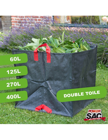 Big Bag Sac de transport pour gravats, bois, déchets de jardin, sable, etc.  90 x 90 x 90 cm, capacité de charge 1000 kg (10) : : Jardin