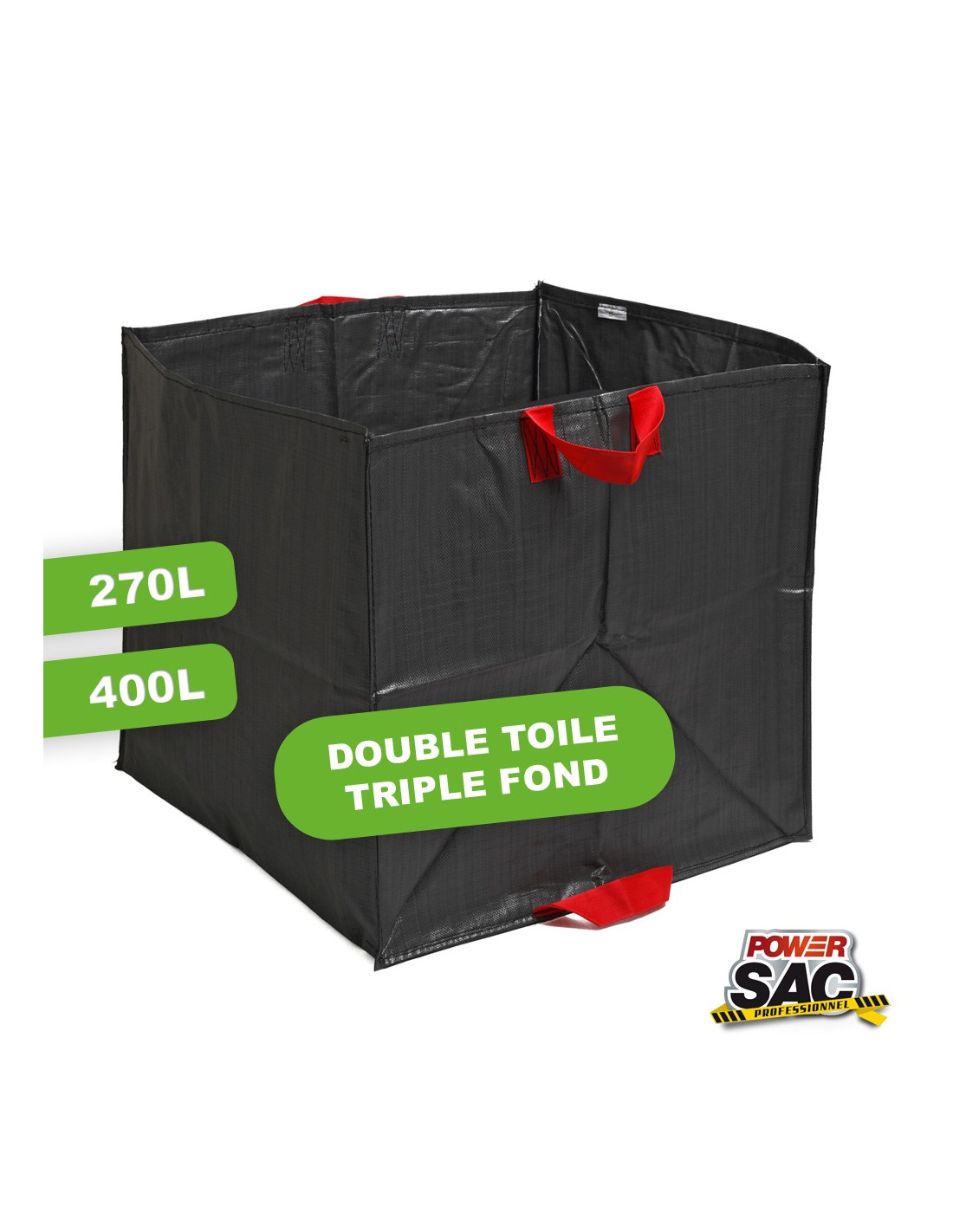 Power Sac jardin Pro 270 litres et 400 litres sur