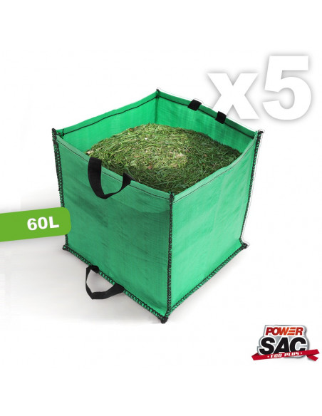 Sac jardinage x5, végétaux et entretien jardin 60 Litres