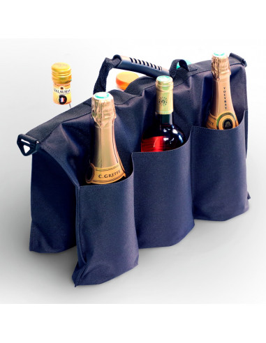 Exqulg Lot de 12 sacs à bouteilles pour vin ou champagne Noir 