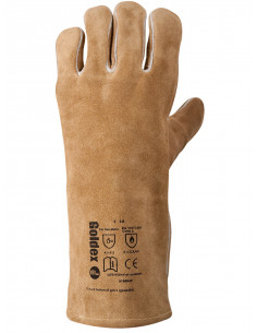 Gants de protection en cuir pour soudure 2