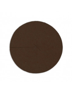 Paillage Feutre Marron Terre Rond 40 cm