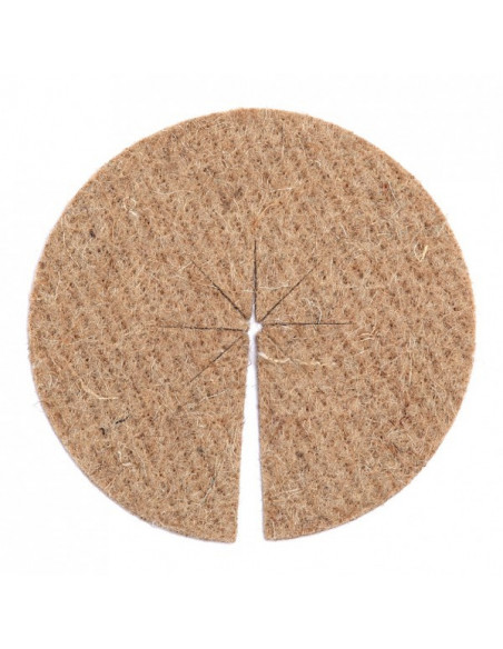 Lot de 2 Disques de Paillage en Feutre de Jute Lot de 2 Disques de Paillage en Feutre de Jute