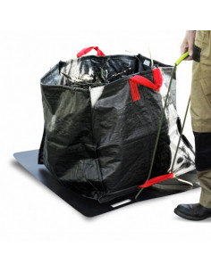 Transport sac de déchets jardin - Luge à sac