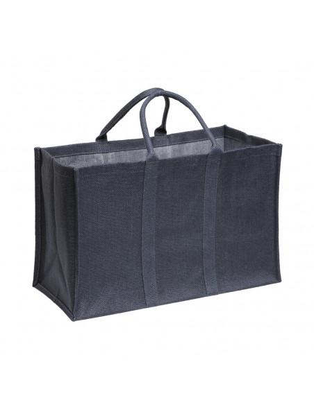Sac à bûches toile de jute