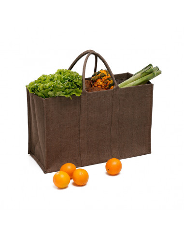Sac à bûches toile de jute