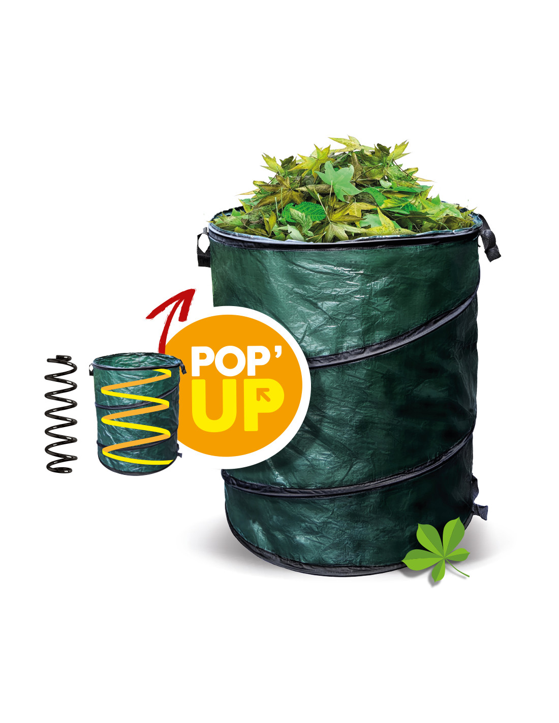 ▷ Sac à déchets vert Pop-up 172 litres au meilleur prix